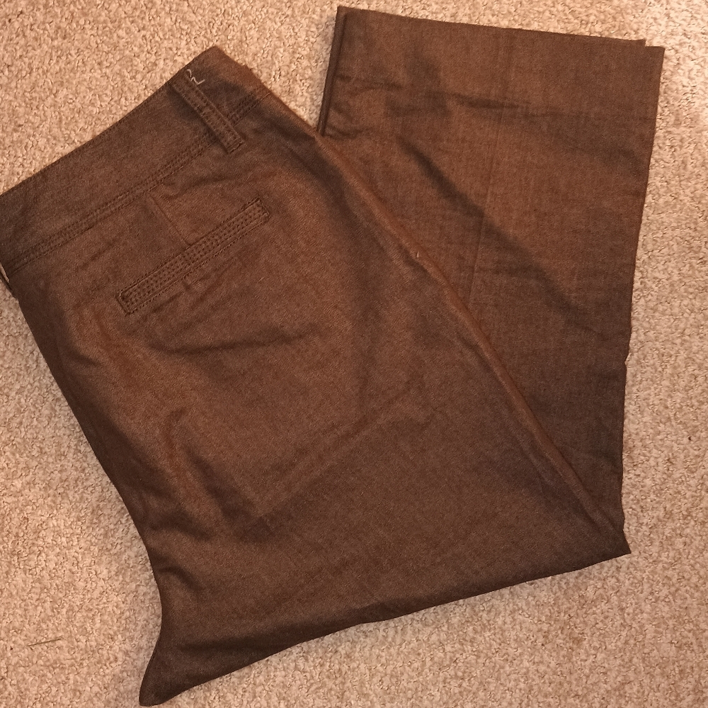 dressbarn Brown Bermuda Shorts Casual Cotton Blend